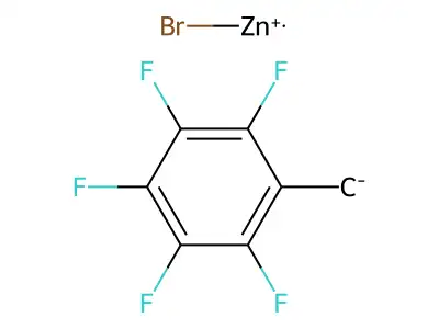 Pentafluorobenzylzinc bromide structure