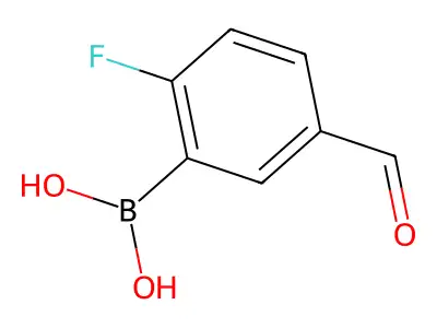 (2-Fluoro-5-formylphenyl)boronic acid structure