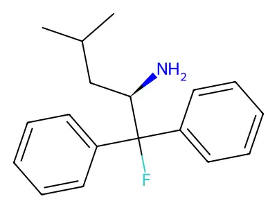 4-Methyl-1,1-diphenylpentan-2-amine structure