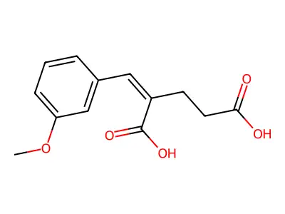 2-[(3-methoxyphenyl)methylidene]pentanedioic Acid structure