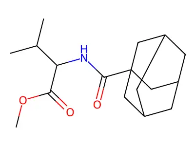 Methyl 2-(adamantanylcarbonylamino)-3-methylbutanoate structure