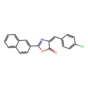 4-[(4-Chlorophenyl)methylene]-2-(2-naphthalenyl)-5(4H)-oxazolone structure