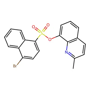 2-Methyl-8-quinolyl 4-bromonaphthalenesulfonate structure