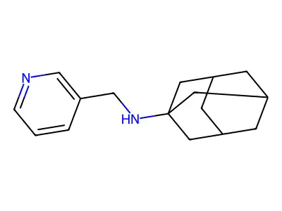 N-(3-pyridinylmethyl)-1-adamantanamine structure