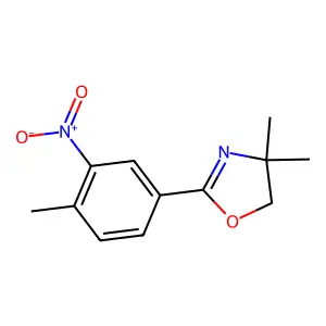 2-{3-Nitro-4-methylphenyl}-4,4-dimethyl-4,5-dihydro-1,3-oxazole structure