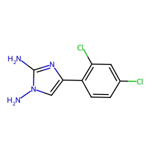 4-(2,4-二氯苯基)-1H-咪唑-1,2-二胺 structure