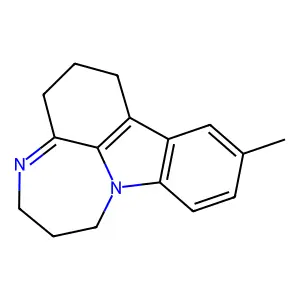 11-Methyl-1,2,3,5,6,7-hexahydro-[1,4]diazepino[3,2,1-jk]carbazole structure