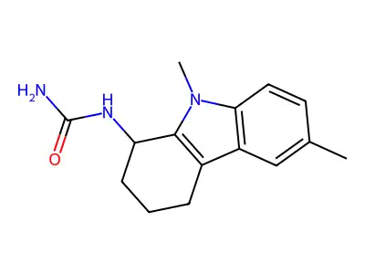 Urea, (2,3,4,9-tetrahydro-6,9-dimethyl-1H-carbazol-1-yl)- structure
