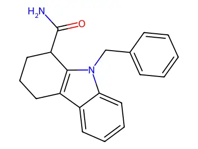 9-苄基-1,2,3,4-四氢carbazole-1-甲酰胺 structure