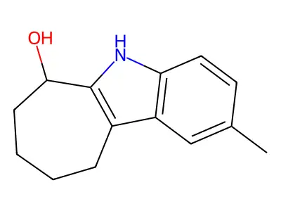 2-Methyl-5,6,7,8,9,10-hexahydrocyclohepta[b]indol-6-ol structure
