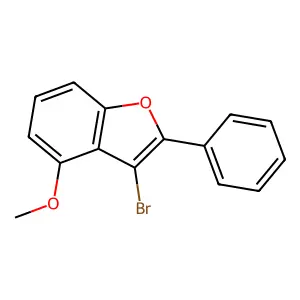 3-Bromo-4-methoxy-2-phenyl-1-benzofuran structure