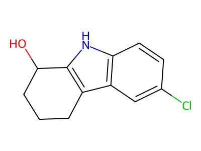 6-chloro-2,3,4,9-tetrahydro-1H-carbazol-1-ol structure