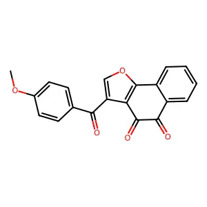 3-(4-Methoxybenzoyl)naphtho[1,2-b]furan-4,5-dione structure