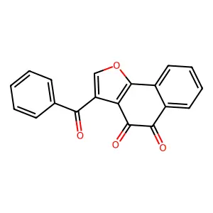 3-Benzoylnaphtho[1,2-b]furan-4,5-dione structure