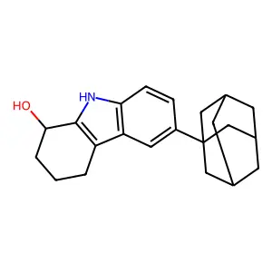 6-(1-Adamantyl)-2,3,4,9-tetrahydro-1H-carbazol-1-ol structure