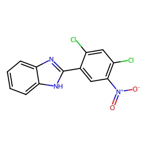 2-(2,4-dichloro-5-nitrophenyl)-1H-benzimidazole structure