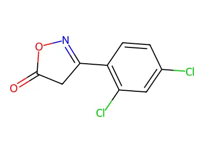 3-(2,4-dichlorophenyl)-4H-1,2-oxazol-5-one structure