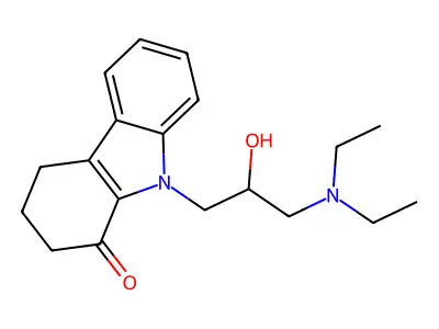 9-[3-(diethylamino)-2-hydroxypropyl]-3,4-dihydro-2H-carbazol-1-one structure