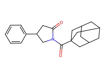 1-(Adamantane-1-carbonyl)-4-phenylpyrrolidin-2-one structure