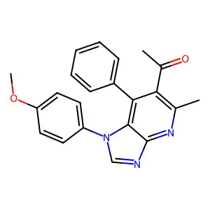 1-[1-(4-Methoxyphenyl)-5-methyl-7-phenylimidazo[4,5-b]pyridin-6-yl]ethanone structure