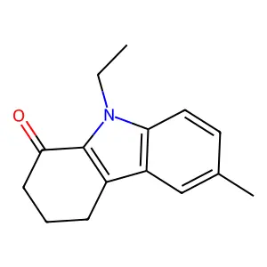9-ethyl-6-methyl-3,4-dihydro-2H-carbazol-1-one structure
