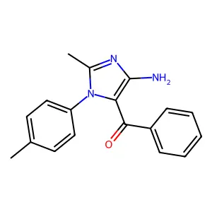 [5-Amino-2-methyl-3-(4-methylphenyl)imidazol-4-yl]-phenylmethanone structure