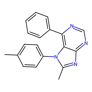 8-Methyl-7-(4-methylphenyl)-6-phenylpurine structure