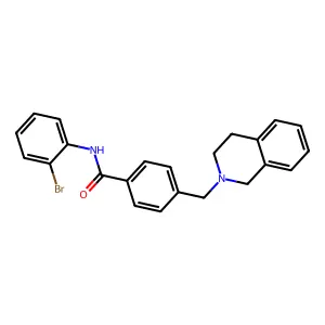 N-(2-bromophenyl)-4-(3,4-dihydro-1H-isoquinolin-2-ylmethyl)benzamide structure