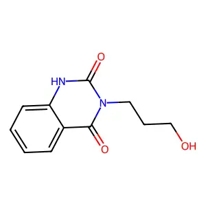 3-(3-Hydroxypropyl)-1,2,3,4-tetrahydroquinazoline-2,4-dione structure