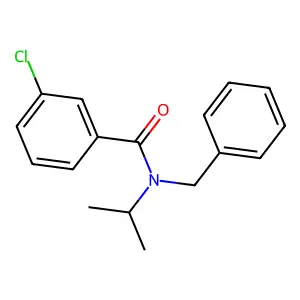N-benzyl-3-chloro-N-propan-2-ylbenzamide structure