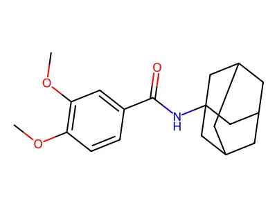 N-(1-adamantyl)-3,4-dimethoxybenzamide structure