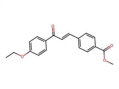 Methyl 4-[3-(4-ethoxyphenyl)-3-oxoprop-1-enyl]benzoate structure