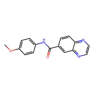 N-(4-甲氧基苯基)喹喔啉-6-甲酰胺 structure