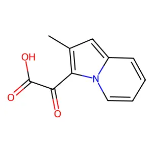 (2-Methyl-3-indolizinyl)(oxo)acetic acid structure