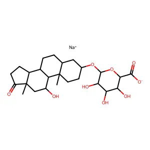Etiocholanolone, 3-glucuronide structure