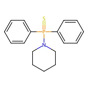 1-(Diphenylphosphorothioyl)piperidine structure