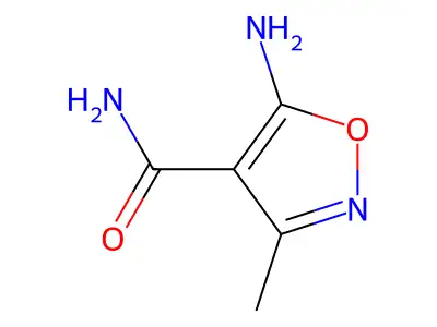5-Amino-3-methyl-1,2-oxazole-4-carboxamide structure