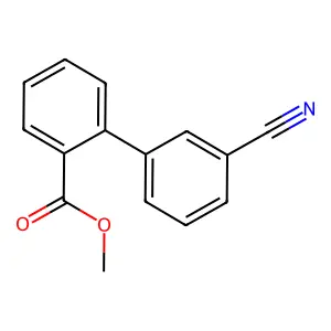 Methyl 2-(3-cyanophenyl)benzoate structure