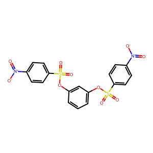 1,3-Phenylene bis(4-nitrophenylsulfonate) structure
