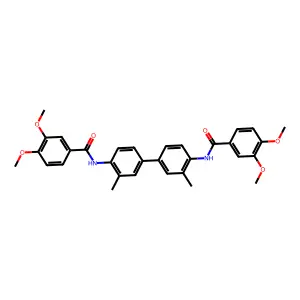 N-[4-[4-[(3,4-dimethoxybenzoyl)amino]-3-methylphenyl]-2-methylphenyl]-3,4-dimethoxybenzamide structure