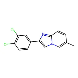 2-(3,4-Dichlorophenyl)-6-methylimidazo[1,2-a]pyridine structure
