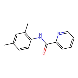N-(2,4-dimethylphenyl)pyridine-2-carboxamide structure