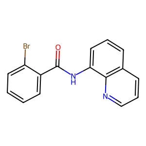 2-bromo-N-quinolin-8-ylbenzamide structure
