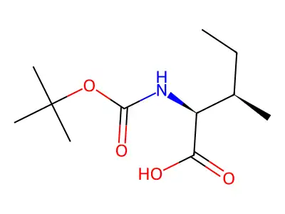 tert-Butoxycarbonyl-L-isoleucine structure