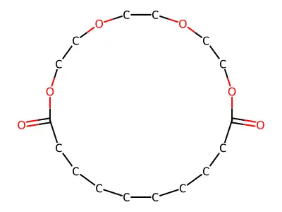 1,4,7,10-Tetraoxacycloicosane-11,20-dione structure