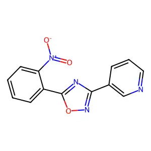 3-[5-(2-Nitrophenyl)[1,2,4]oxadiazol-3-yl]pyridine structure