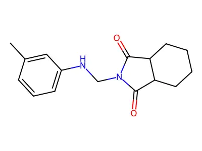 2-(3-toluidinomethyl)hexahydro-1H-isoindole-1,3(2H)-dione structure