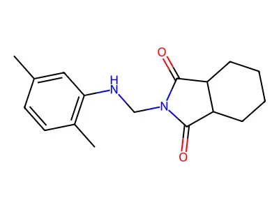 2-[(2,5-dimethylanilino)methyl]hexahydro-1H-isoindole-1,3(2H)-dione structure