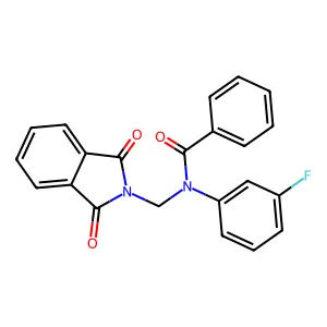 N-[(1,3-dioxoisoindol-2-yl)methyl]-N-(3-fluorophenyl)benzamide structure