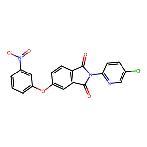 2-(5-Chloropyridin-2-yl)-5-(3-nitrophenoxy)isoindole-1,3-dione structure